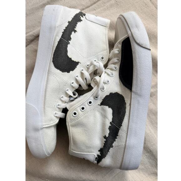 Nike SB Blazer Court Mid Premium White Black Men’s Size 10 Skater Streetwear Gym main image 5